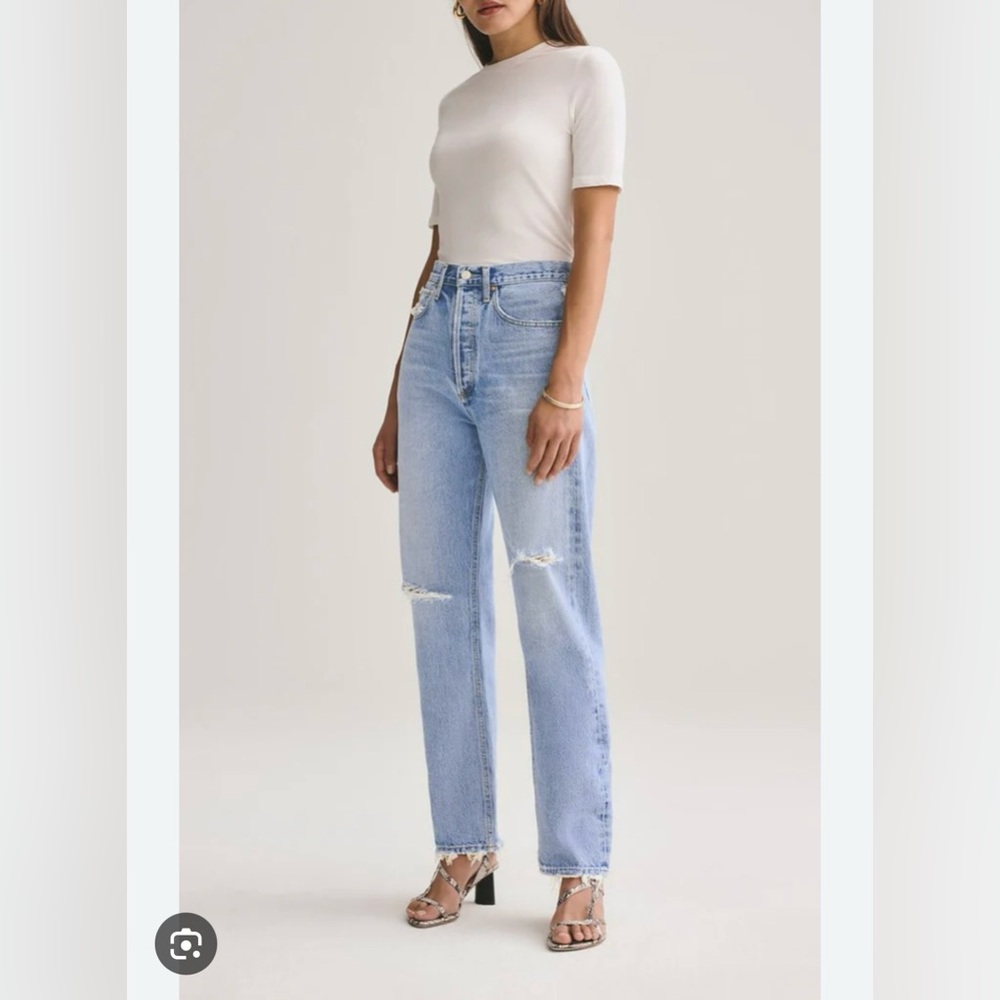 Agolde size 34 90’s mid rise loose fit in color captured